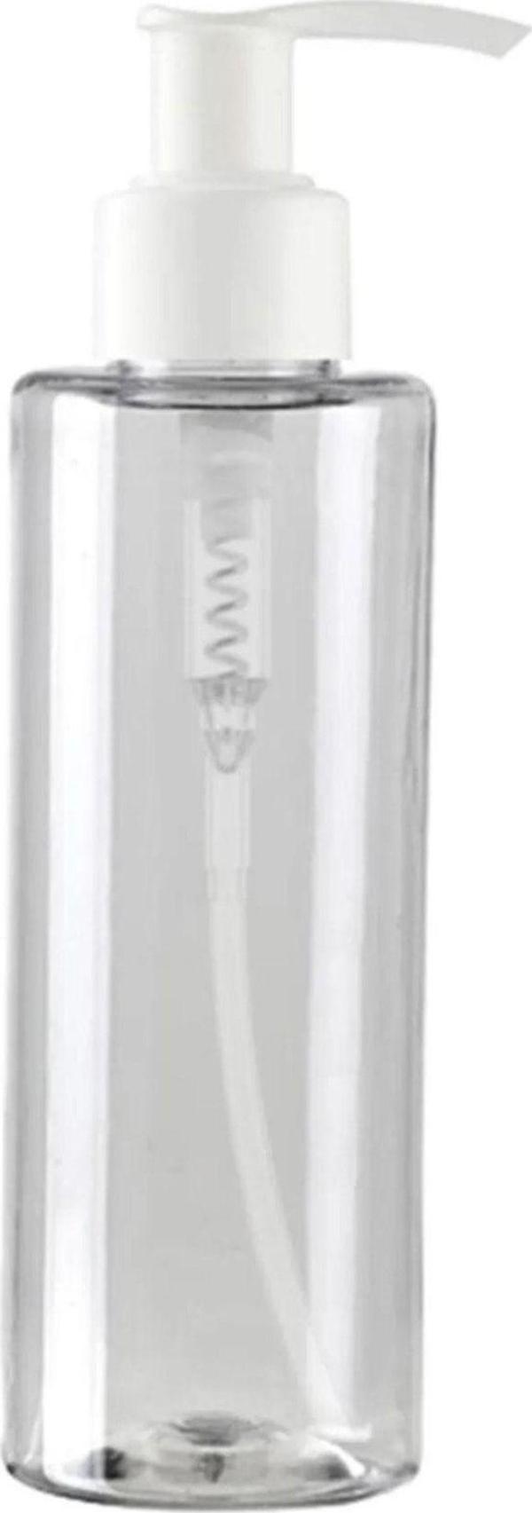 Makrobay 5 Adet Sert Plastik Boş Sıvı Sabun Pompalı Şişe 250 Ml [Kimyasala Dayanıklı] - Image 1
