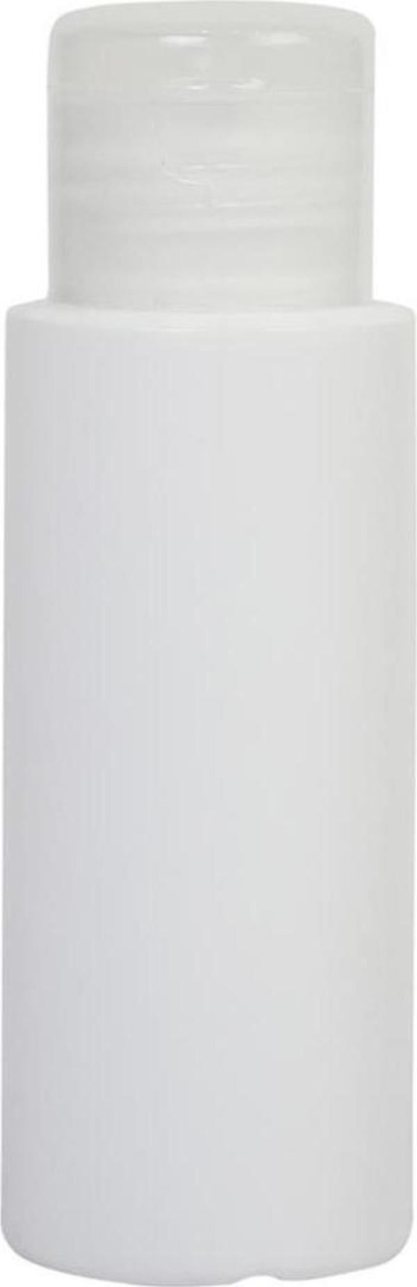 Makrobay 60Ml-Fliptop - Şeffaf Kapalı-Dezenfektan-Kolonya-Likit Şişe-10 Adet - Image 1