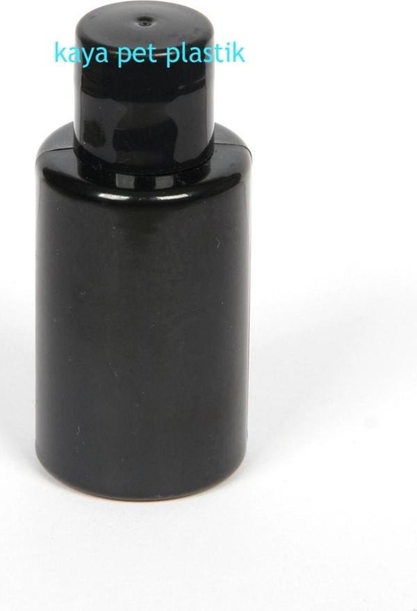 Kayapet 250 Adet Mini Şampuan Duş Jeli Vb Sıvı Şişesi. 35 Cc. Kozmetik Kuaför Kolonya Şişesi. Siyah Renkli - Image 1