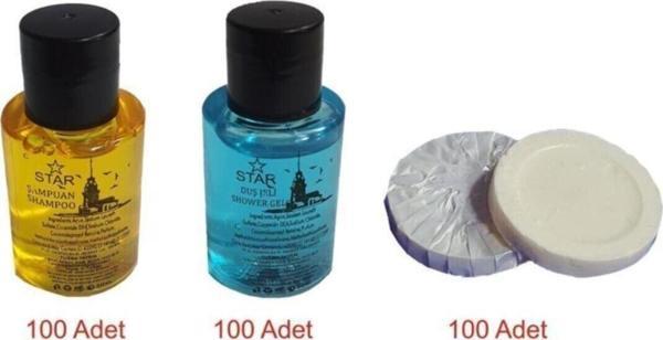 Star 1.500 Adet Otel Tipi Duş Şampuanı + Duş Jeli + Banyo Sabunu( 500 Er Adet) - Image 1