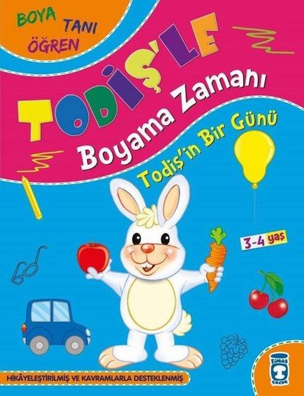 Todiş'in Bir Günü - Todiş'le Boyama Zamanı - Boya Tanı Öğren - Timaş Çocuk - Image 1