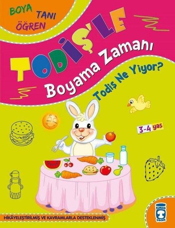 Todiş Ne Yiyor? - Todiş'le Boyama Zamanı - Boya Tanı Öğren - Timaş Çocuk - Image 1