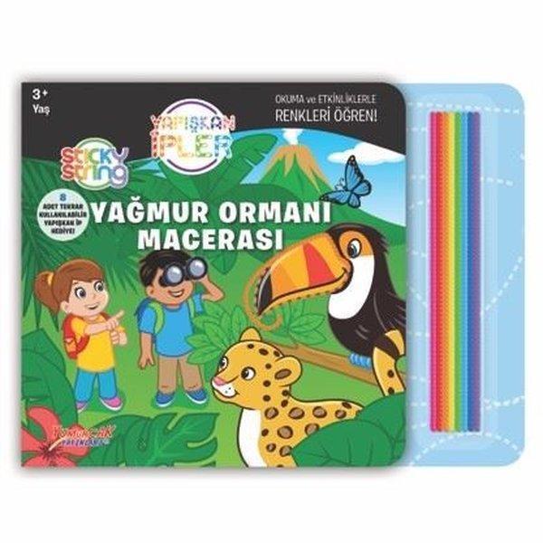 Yağmur Ormanı Macerası - Yapışkan İpler 3+ Yaş - Yumurcak Yayınları - Image 1