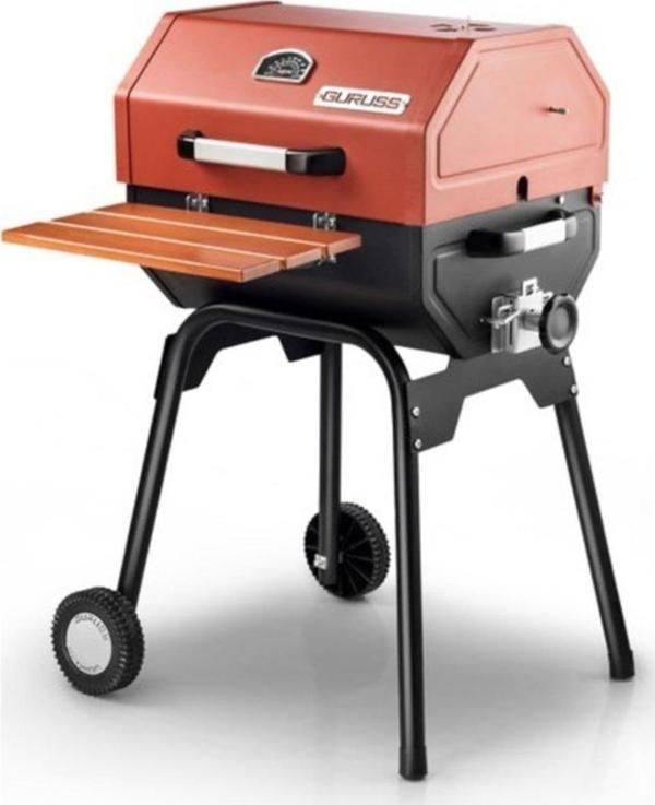 Guruss Kömürlü Barbekü Mangal 50 Cm Oksit Kırmızı - Image 1
