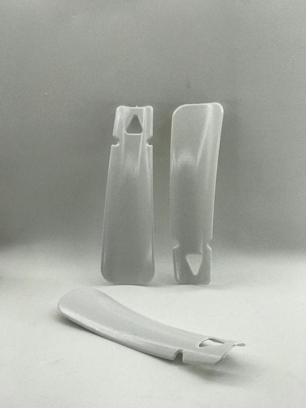 Lara Buklet 100 Adet 14 Cm Beyaz Ayakkabı Çekeceği Seyahat Tipi Plastik Ayakkabı Çekeceği - Image 1