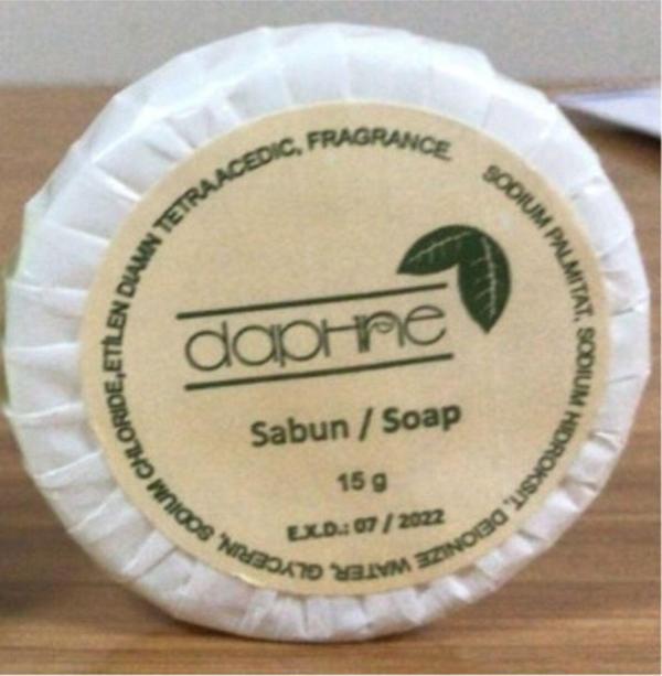 Daphne Organik Sargılı Sabun 15 Gr 100 Adet - Image 1