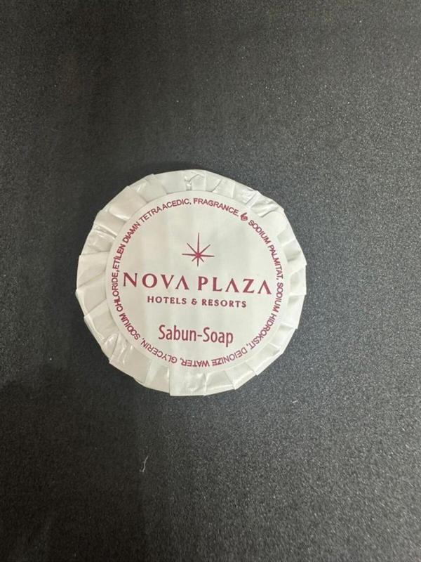 Nova Tek Kullanımlık 1000 Adet 15 Gr Sargılı Beyaz Sabun Otel Spa Hamam Güzellik Merkezi - Image 1