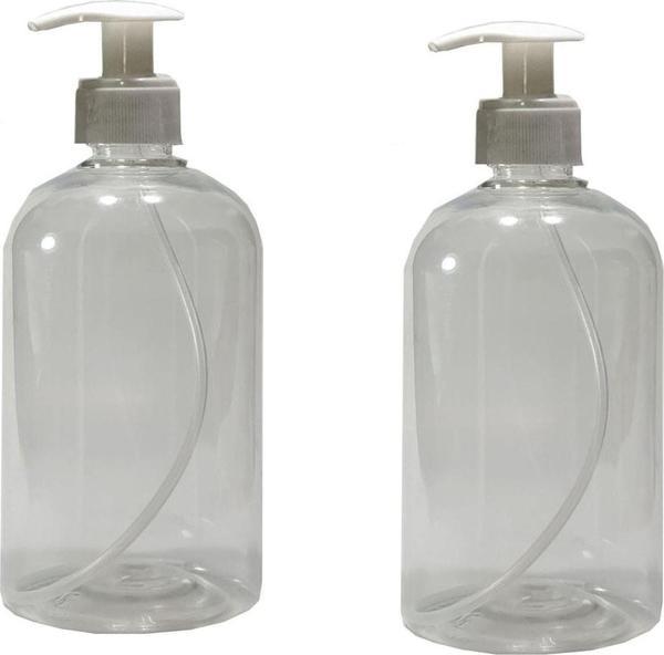 Paradise 2 Adet 500 Ml Sabun,Dezenfekten Pompalı Boş Pet Şişe - Image 1