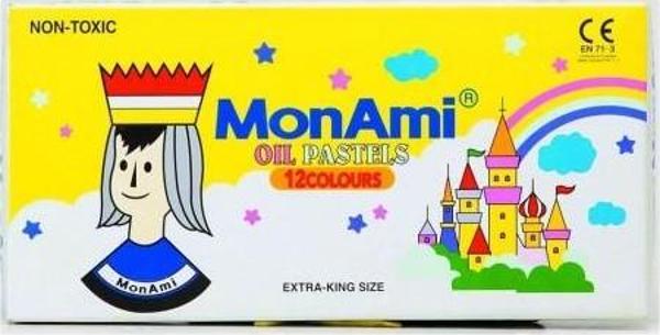 Monami 12 Renk Yağlı pastel Boya - Image 1