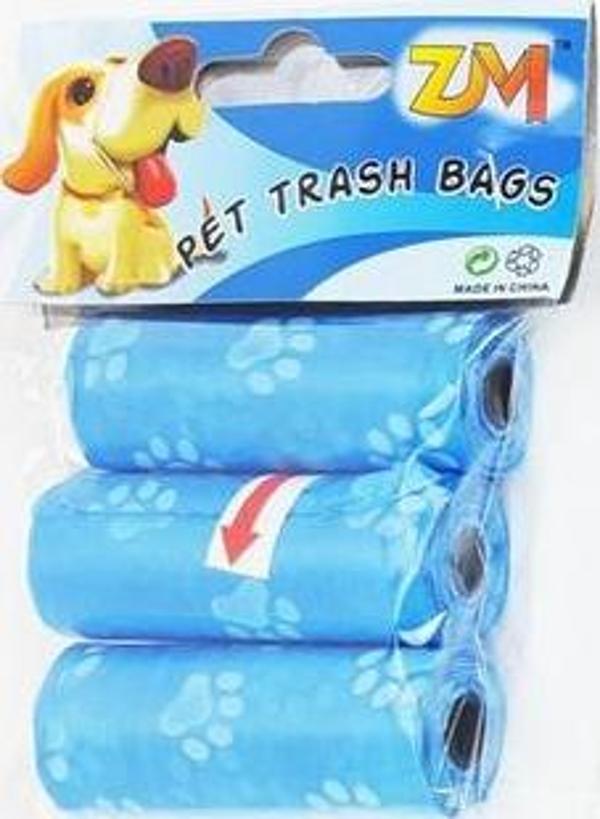 Evcil Hayvan Köpek Dışkı Toplama Poşeti 3 Paket - Image 1