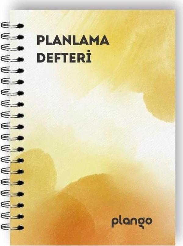 Sarı Suluboya Günlük Planlayıcı Defter - Daily Planner - Ders Çalışma Planlayıcı Defteri - Planlama  - Image 1