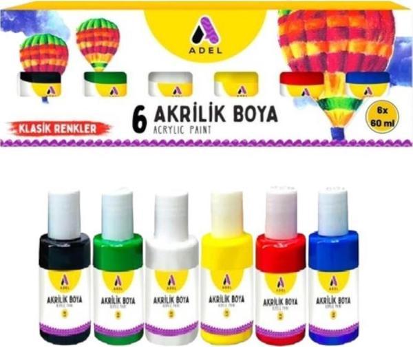 Adel Akrilik Boya 60x6 Klasik Renkler - Image 1