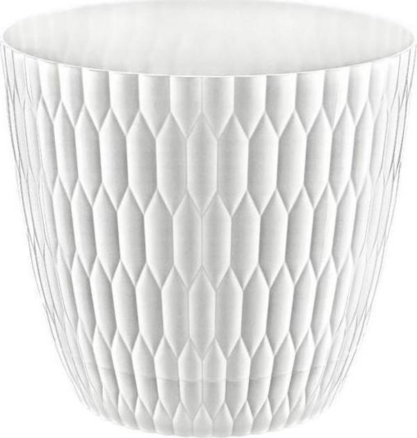 Omnipazar SY-5445 6,5 Lt Beyaz Brezza Desenli Saksı No 5  - Image 1