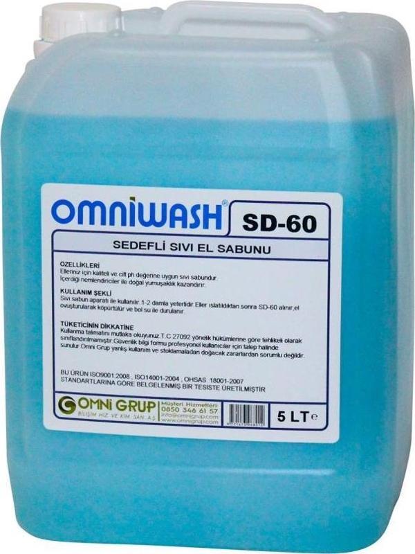Omniwash SD-60 5000ml Sıvı El Sabunu Nemlendiricili  - Image 1