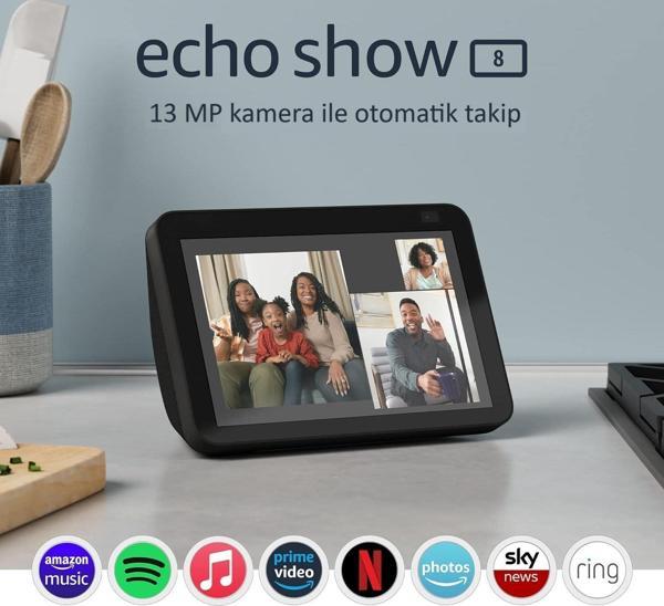 Amazon Echo Show 8 2nd Generation - Charcoal - Image 1