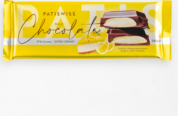 Patiswiss Limonlu Krema Dolgulu Sütlü Çikolata 240g - Image 1