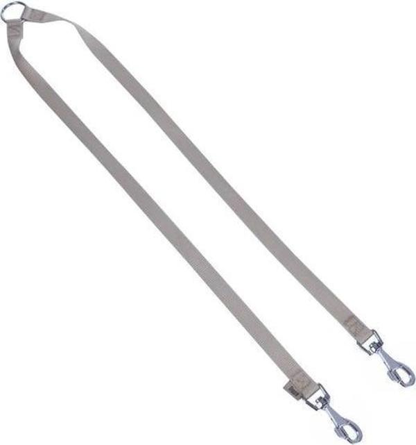 Doggie Dokuma Çift Köpek Gezdirme Tasma Aparatı Medium Haki 2x70-70 Cm - Image 1