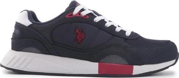 U.S. Polo Assn. LEMAR 4FX LACİVERT KIRMIZI BEYAZ COMFORT CASUAL SPOR AYAKKABI - Image 1