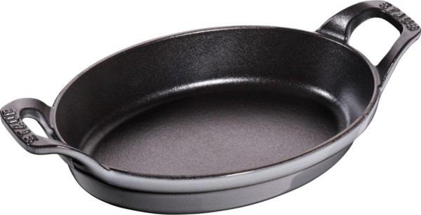 Staub 405095590 Döküm Sahan, Oval, Grafıt Grı, 21 - Image 1