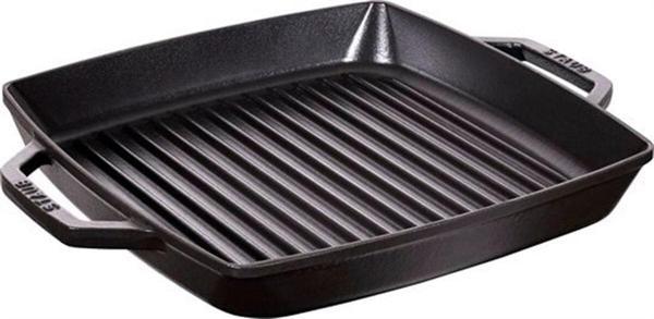 Staub Döküm Izgara Tava Çift Kulp Siyah 28 Cm - Image 1