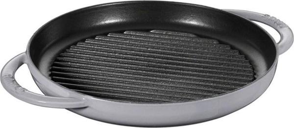 Staub La Cocotte Çift Kulplu Döküm Izgara Tavası Gri 26 Cm - Image 1