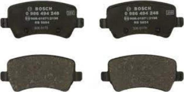 Bosch Volvo S60 Ii 1.5 T3 2015 Sonrası 0986494248 Arka Fren Balatası - Image 1