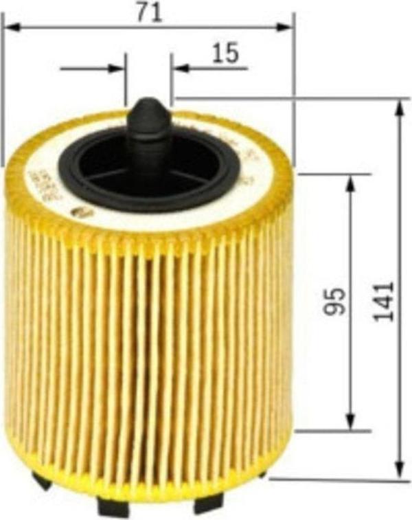 Bosch Vw Caddy Iıı 1.9 Tdi 2004 2010 Arası 0986Tf0037 Yağ Filtresi - Image 1