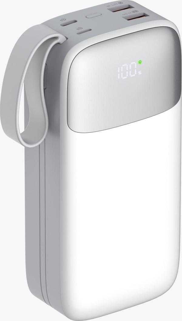 Sword 30000 Mah Kablolu Powerbank Sw-30Po3 Beyaz - Image 1