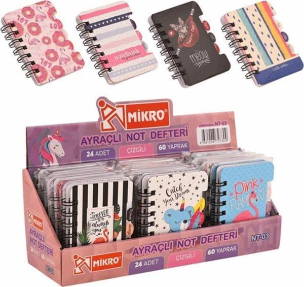 MİKRO NOT DEFTERİ AYRAÇLI NOT DEFTER NT-03 - Image 1