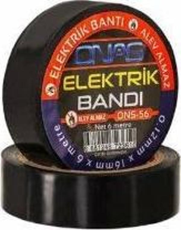 ONAS ONS-56 ALEV ALMAZ ELEKTRİK BANTI 6MT SİYAH - Image 1
