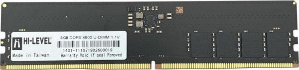 8GB DDR5 HI-LEVEL 4800MHz CL40 HLV-PC38400D5-8G - Image 1