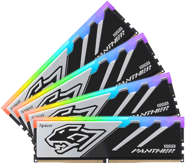 Apacer Panther RGB 32GB (2x16GB) 6000MHz CL40 DDR5 Gaming Ram (AH5U32G60C5129BAA-2) - Image 1