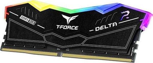 Team T-Force DELTA RGB Black 32GB(2x16GB) 5600Mhz DDR5 CL32 Gaming Ram (FF3D532G5600HC32DC01) - Image 1