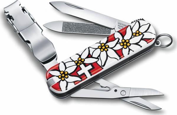 Victorinox VT 0.6463.840  Tırnak Makaslı Çakı ,Edelweıss Desenli - Image 1