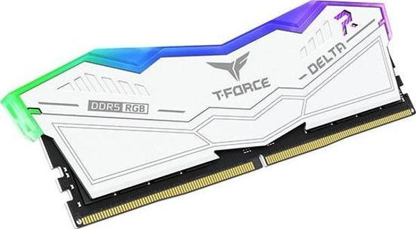 Team T-Force DELTA RGB White 32GB(2x16GB) 5600Mhz DDR5 CL32 Gaming Ram (FF4D532G5600HC32DC01) - Image 1