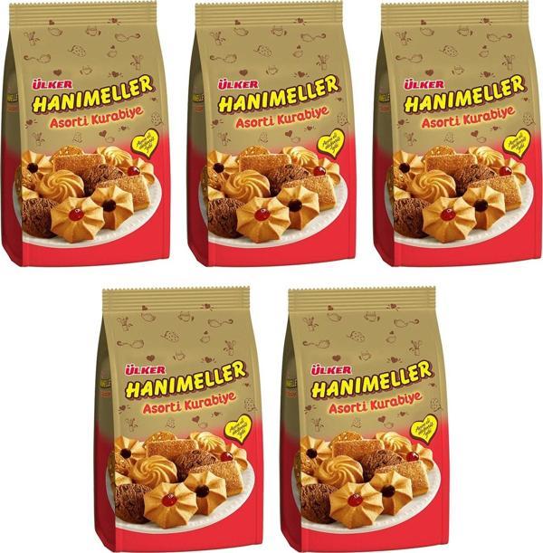 Ülker Hanımeller Asorti Karışık Tatlı Kurabiye 150 G x 5 Adet - Image 1