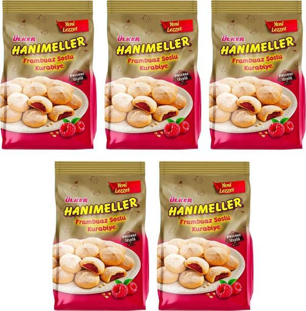 Ülker Hanımeller Frambuaz Soslu Kurabiye 150 gr x 5 Adet - Image 1