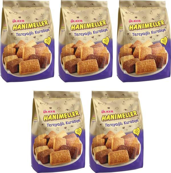 Ülker Hanımeller Tereyağlı Kurabiye 152 Gr x 5 Adet - Image 1