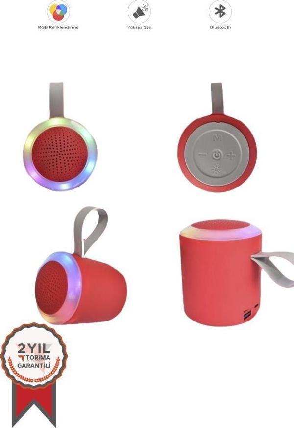 Torima D24 Kırmızı SD/USB Girişli Taşınabilir Bluetooth Hoparlör - Image 1