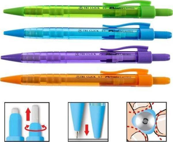 Faber-Castell Tri Click Versatil 0.7mm 4 lü Set - Image 1