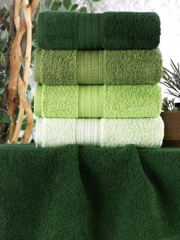 Hierapolis Home Tex 50 x 90 cm 4'lü Set El Havlusu - Yeşil - Image 1