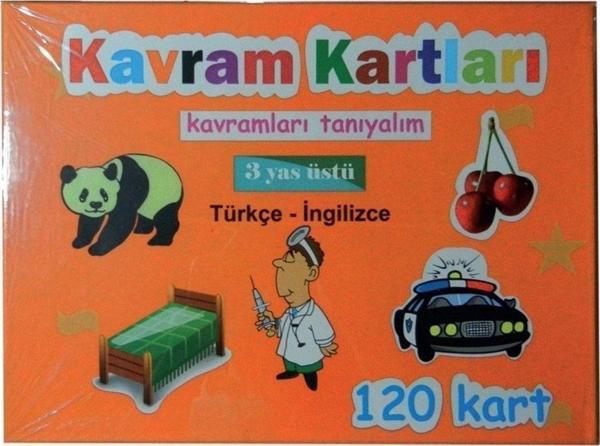 Journey Anaokulu Kavram Kartları Eğitici Görsel Kartlar 120 Prç. Turuncu - Image 1