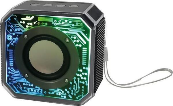 Sunix 800 Mah Kablosuz 5.2 Ledli Taşınabilir Bluetooth Hoparlör Siyah BTS-86 - Image 1