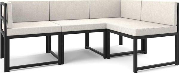 Wood House Ceylin 4'Lü Koltuk Takımı Bej (Mutfak,Bahçe,Balkon,Oturma Odası) - Image 1