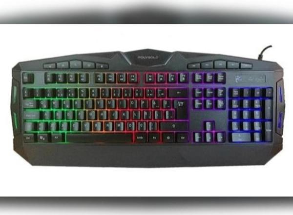 Polygold Pg-9901 Usb Kablolu Led Işıklı Multimedya Gaming Q Klavye - Image 1
