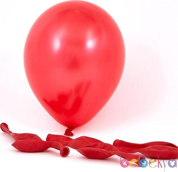 Helyuma Uyumlu Balon Kırmızı Balon 12 inch 5 Adet - Image 1