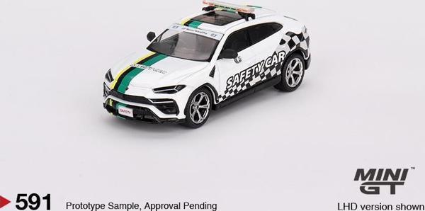 Mini GT Lamborghini Urus 2022 Macau GP Official Safety Car 591 - Image 1