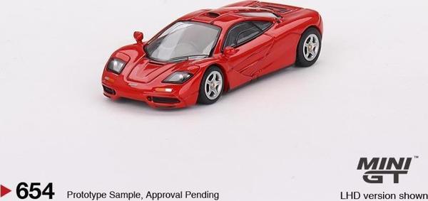 Mini GT McLaren F1 Red 654 - Image 1