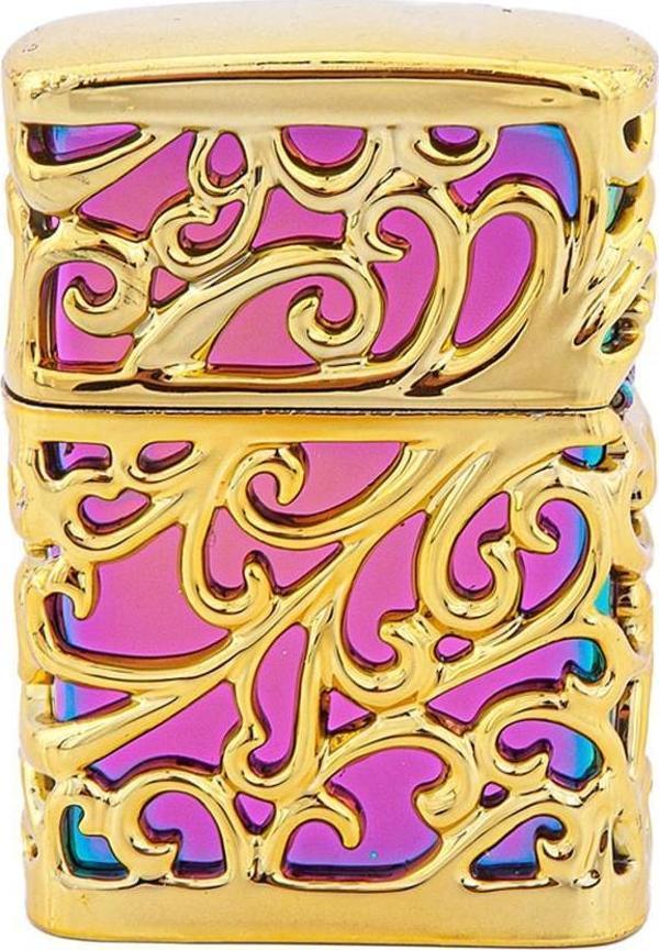 Parmida Tek Torch Pürmüz Gold İşlemeli Puro Çakmağı - Image 1