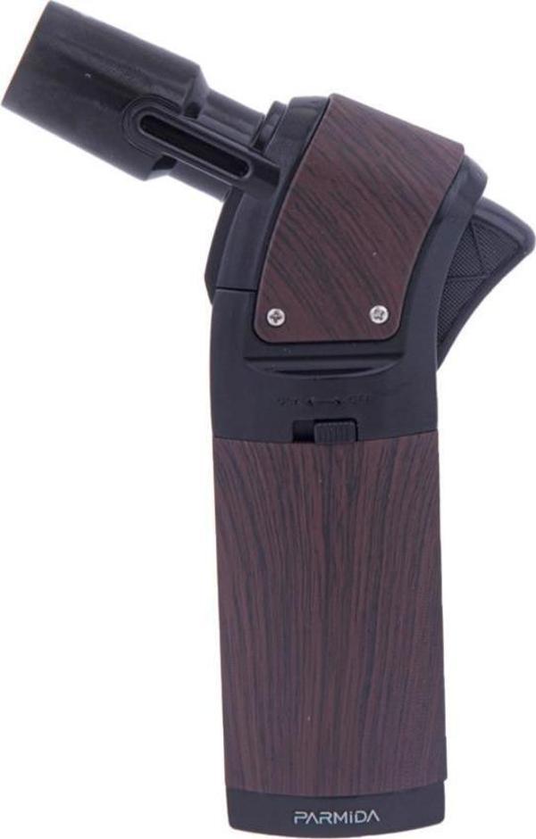 Parmida Tek Torch Pürmüz Kahverengi Masa Tipi Puro Çakmağı - Image 1